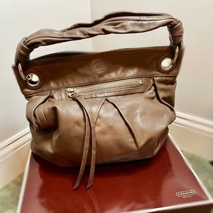 COACH Parker Hobo Convertible Leather Bag